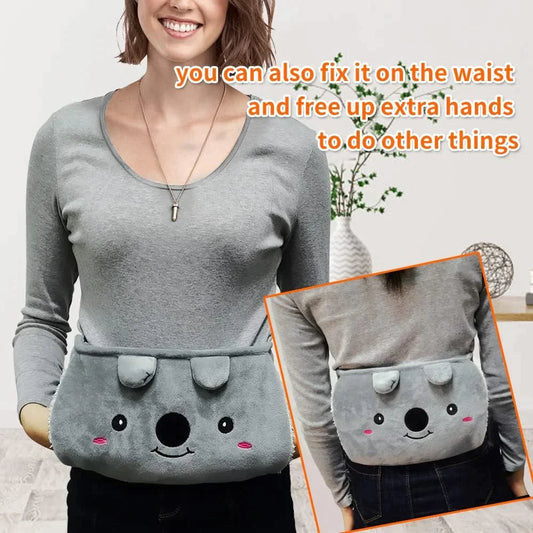 🎁 Soldes de Noël Précoces - 70% DE RÉDUCTION 💖 Ceinture Bouillotte en Peluche Rechargeable