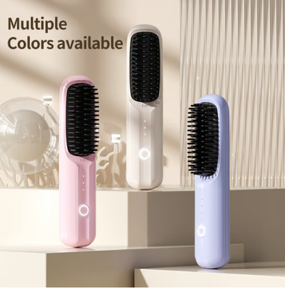 📢📢50 % de réduction !!!✨Peigne à Lisser les Cheveux Sans Fil à Ions Négatifs USB