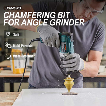 ⚒️ ACHETEZ 2, OBTENEZ 1 GRATUIT ! 🔧 Fraise à chanfreiner diamant pour meuleuse – Brasée, filetage M10 & 2 tailles – Polyvalente pour carrelage, pierre ou verre – finition propre sans éclats ✨