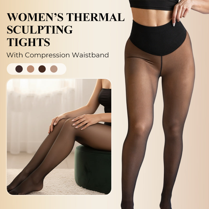 ✨ Collants Premium thermiques : doublure chaude, pieds couverts et fini semi-transparent, faciles à porter au quotidien 🧦