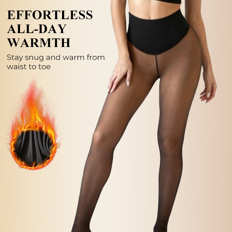 ✨ Collants Premium thermiques : doublure chaude, pieds couverts et fini semi-transparent, faciles à porter au quotidien 🧦