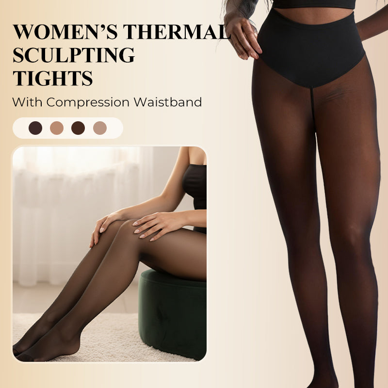 ✨ Collants Premium thermiques : doublure chaude, pieds couverts et fini semi-transparent, faciles à porter au quotidien 🧦