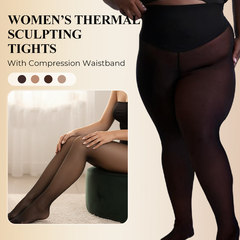 ✨ Collants Premium thermiques : doublure chaude, pieds couverts et fini semi-transparent, faciles à porter au quotidien 🧦