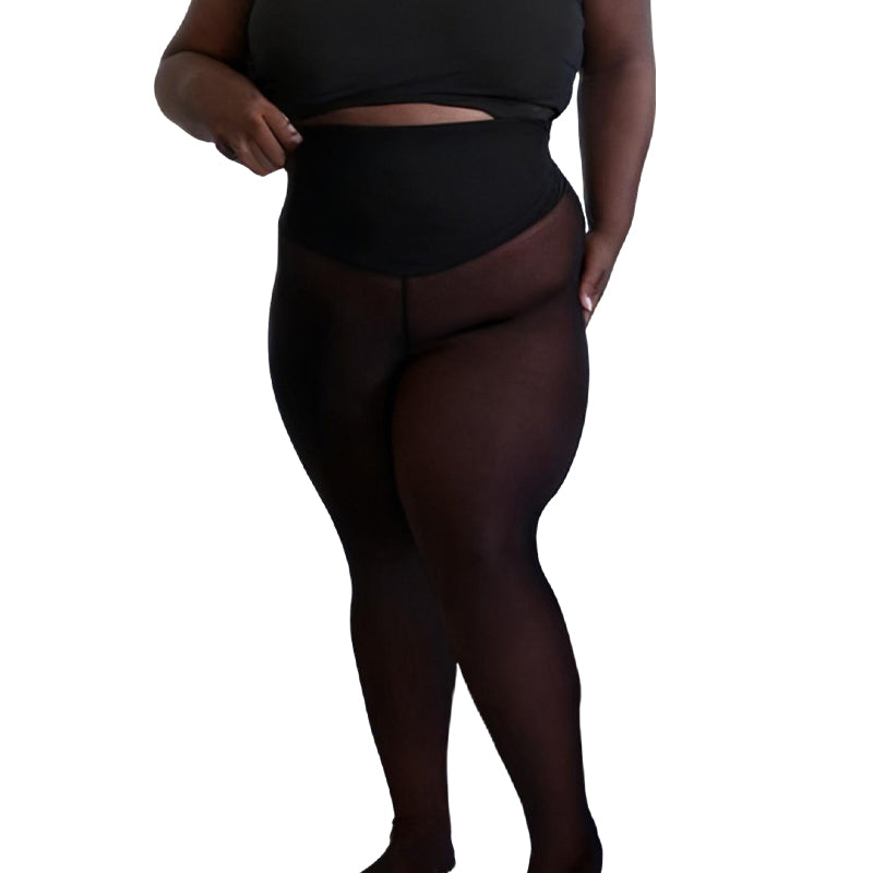 ✨ Collants Premium thermiques : doublure chaude, pieds couverts et fini semi-transparent, faciles à porter au quotidien 🧦