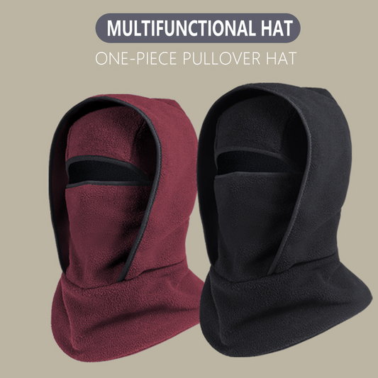 📢📢50 % de réduction !!!🎅 Masque 3 en 1 chauffant unisexe : bonnet + cache-cou + masque facial, anti-vent & compatible casque ! 🧣