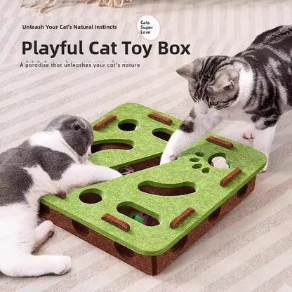 Jouet interactif en feutre pour chats