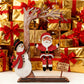 📢 50 % de réduction !!! ✨ Décoration de table 3D en bois – Père Noël sur une balançoire, pièce maîtresse festive & durable 🎄🪵