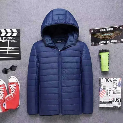 Doudoune matelassée à capuche pour homme