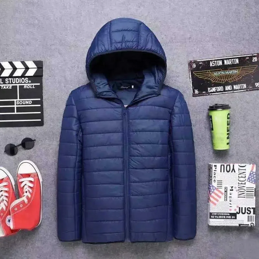 Doudoune matelassée à capuche pour homme