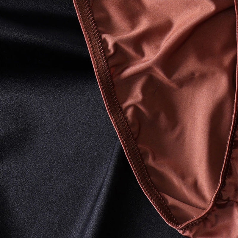 🔥Offres spéciales - 50 % DE RÉDUCTION📢📢Slips sexy à poche profilée et taille basse pour homme - Slips en soie glacée avec soutien profilé, doux et extensibles