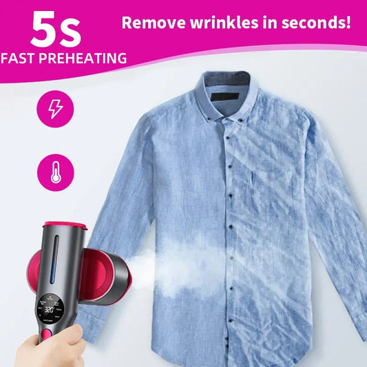 📢Offres spéciales 50 % DE RÉDUCTION✨Défroisseur pour vêtements, défroisseur à main et fer à repasser 2 en 1, chauffage rapide en 15 secondes, grand panneau de commande, tension étendue 100-240 V, adapté aux voyages internationaux