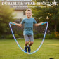 🏅Corde à sauter lumineuse LED pour enfants – 3 modes d’éclairage, longueur réglable & poignées antidérapantes 👧