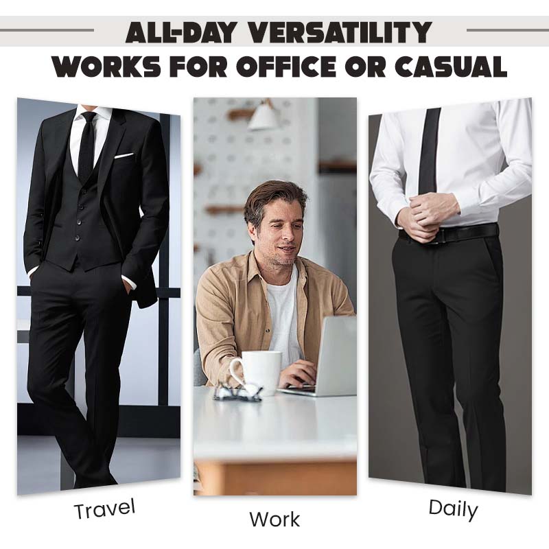 👖 50% de Réduction! 🤵 Pantalon de Costume Classique pour Homme – Léger, Extensible & Confort Toute la Journée ✨