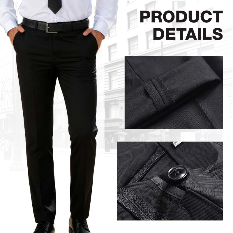 👖 50% de Réduction! 🤵 Pantalon de Costume Classique pour Homme – Léger, Extensible & Confort Toute la Journée ✨