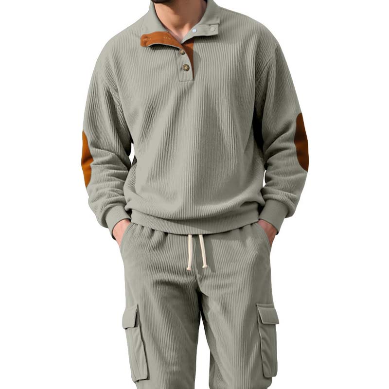👕 50% DE RÉDUCTION ! 👖 Ensemble 2 Pièces Homme Pull & Pantalon Cargo – Style Urbain, Tissu Confortable & Coupe Moderne ✨