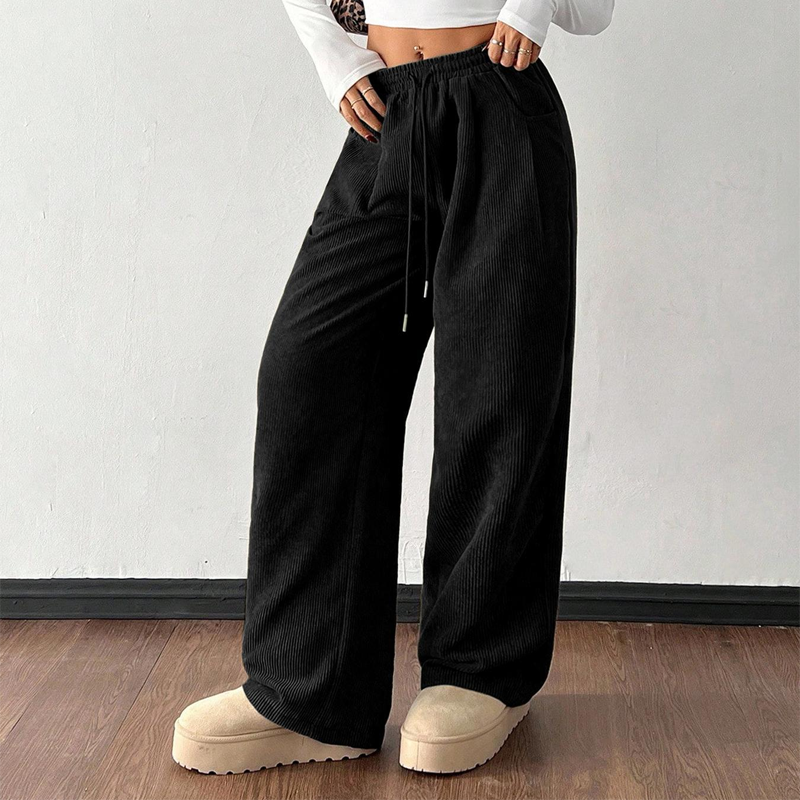 💎 -50% SUR LE PANTALON CORDUROY ! 💎 Taille Haute, Coupe Large & Anti-Froisse