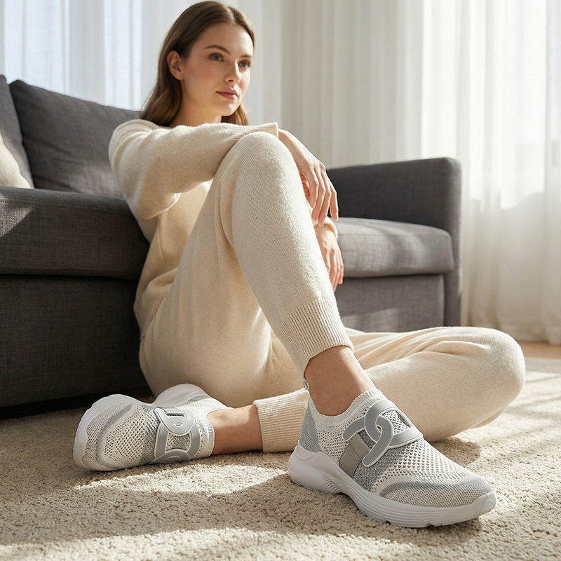 🌞Le printemps arrive : 50 % de réduction !👟 Mules orthopédiques pour femmes avec tige en mesh – triple soutien de la voûte plantaire et amorti en gel – contre la fasciite plantaire et les épines calcanéennes