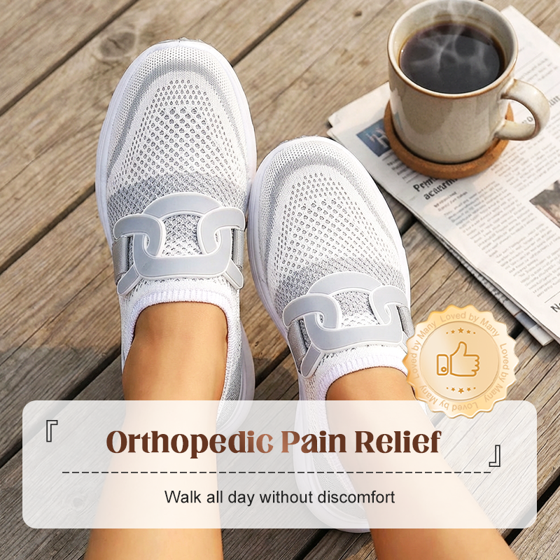 🌞Le printemps arrive : 50 % de réduction !👟 Mules orthopédiques pour femmes avec tige en mesh – triple soutien de la voûte plantaire et amorti en gel – contre la fasciite plantaire et les épines calcanéennes