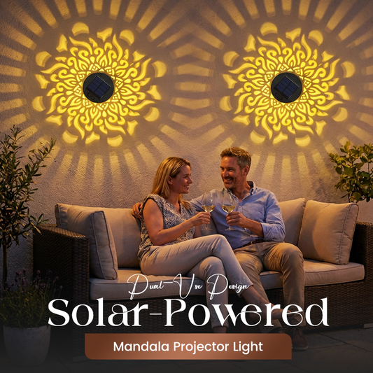 📢📢50% DE RÉDUCTION !! ⏰Projecteur de mandalas à énergie solaire