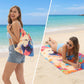 🥳 PROMOTION 2026 EXCEPTIONNELLE 🥳 50 % DE RÉDUCTION TEMPS LIMITÉ ! 🏖️ Serviette de plage imprimée 2-en-1 convertible en sac à dos