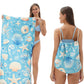 🥳 PROMOTION 2026 EXCEPTIONNELLE 🥳 50 % DE RÉDUCTION TEMPS LIMITÉ ! 🏖️ Serviette de plage imprimée 2-en-1 convertible en sac à dos