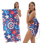 🥳 PROMOTION 2026 EXCEPTIONNELLE 🥳 50 % DE RÉDUCTION TEMPS LIMITÉ ! 🏖️ Serviette de plage imprimée 2-en-1 convertible en sac à dos