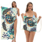 🥳 PROMOTION 2026 EXCEPTIONNELLE 🥳 50 % DE RÉDUCTION TEMPS LIMITÉ ! 🏖️ Serviette de plage imprimée 2-en-1 convertible en sac à dos