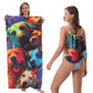 🥳 PROMOTION 2026 EXCEPTIONNELLE 🥳 50 % DE RÉDUCTION TEMPS LIMITÉ ! 🏖️ Serviette de plage imprimée 2-en-1 convertible en sac à dos
