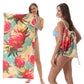🥳 PROMOTION 2026 EXCEPTIONNELLE 🥳 50 % DE RÉDUCTION TEMPS LIMITÉ ! 🏖️ Serviette de plage imprimée 2-en-1 convertible en sac à dos