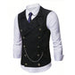 Gilet de Costume Homme Coupe Slim - Style Rétro Décontracté pour Costume ou Smoking