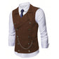 Gilet de Costume Homme Coupe Slim - Style Rétro Décontracté pour Costume ou Smoking