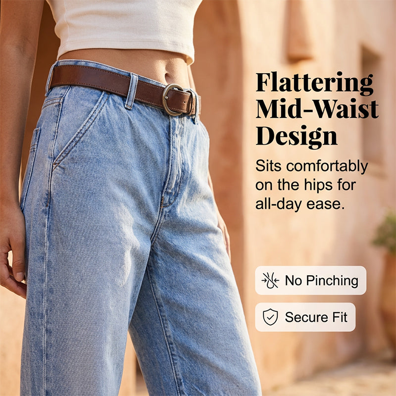 👖 50% DE RÉDUCTION ✨ Jean droit court à taille haute pour femme – Coupe flatteuse, confortable & parfait pour un look décontracté 🌸