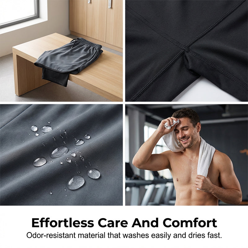 📱PROMO LIMITÉE -50%👖Collant 2-en-1 Homme – Compression & Short, Respirant, Poche Téléphone, 3 Couleurs, S-3XL