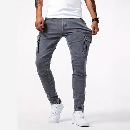 💖Soldes ! Prix cassés💖Pantalon cargo en denim stretch