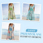 🥳VENTE FLASH 2026🥳💞Plus de 50 000 vendus !💙50% de réduction ! Robe à manches courtes et col V à motifs pour femme – Tissu doux, coupe flatteuse et ajustée, un indispensable du quotidien décontracté🌿✅