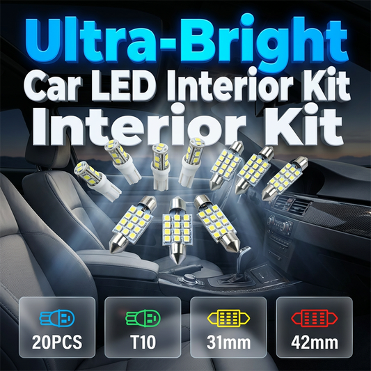 🚗Kit de 20 éclairages LED universels pour l'intérieur de votre voiture | Télécommande RGB, installation facile