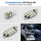 🚗Kit de 20 éclairages LED universels pour l'intérieur de votre voiture | Télécommande RGB, installation facile