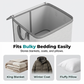 🧺 Sac de Rangement Grande Capacité – Pour Couvertures, Vêtements & Linge de Maison, avec Fermeture Éclair
