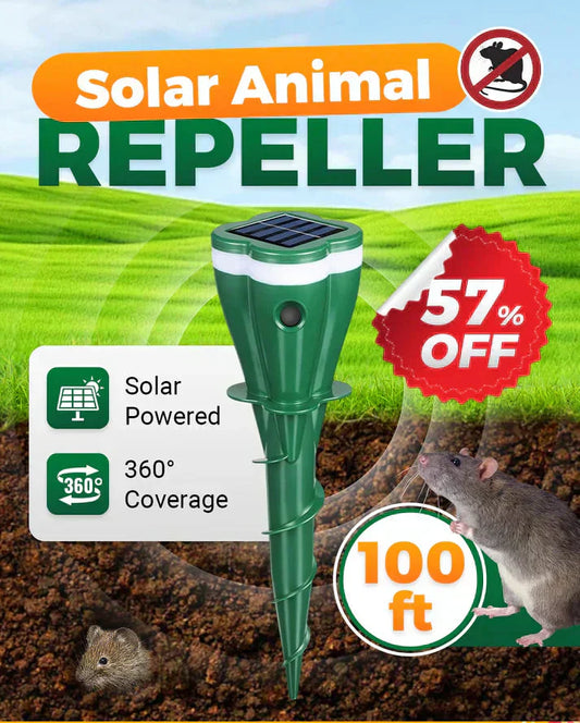 💐57% DE RÉDUCTION ! Répulsif Solaire Étanche à Vis contre les Taupes – Zéro Pile, Zéro Produit Chimique, Écologique 🌿🔁【Offre Limitée】