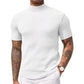 ✨ Ce T-shirt côtelé à col montant passe du casual au chic — -50 % 👕