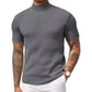 ✨ Ce T-shirt côtelé à col montant passe du casual au chic — -50 % 👕