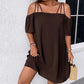 🔥Superbe affaire👗 Robe élégante unie pour femme