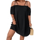 🔥Superbe affaire👗 Robe élégante unie pour femme