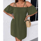 🔥Superbe affaire👗 Robe élégante unie pour femme
