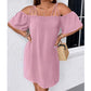 🔥Superbe affaire👗 Robe élégante unie pour femme