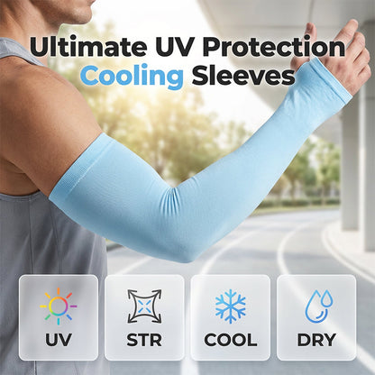 Manches de bras de refroidissement de protection UV unisexe