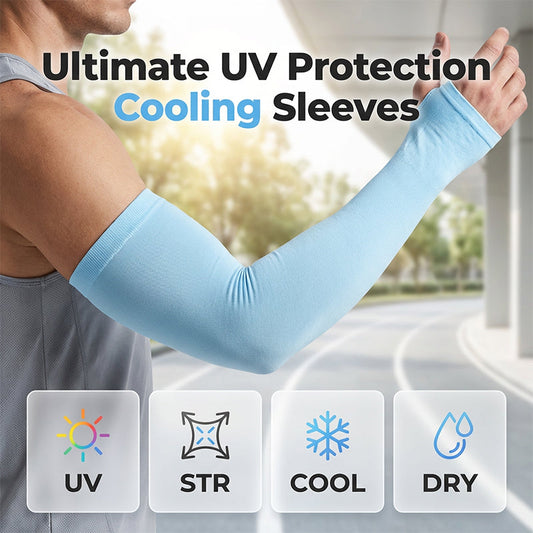 Manches de bras de refroidissement de protection UV unisexe