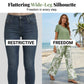 Ensemble Femme Deux Pièces Pantalon Large à Imprimé Feuillage