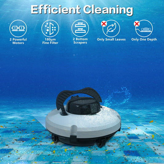🤖50 % DE RÉDUCTION🌊 Robot nettoyeur de piscine | Sans fil · Puissance d'aspiration élevée · Navigation intelligente · Démarrage d'une simple pression · Panier filtrant facile à retirer