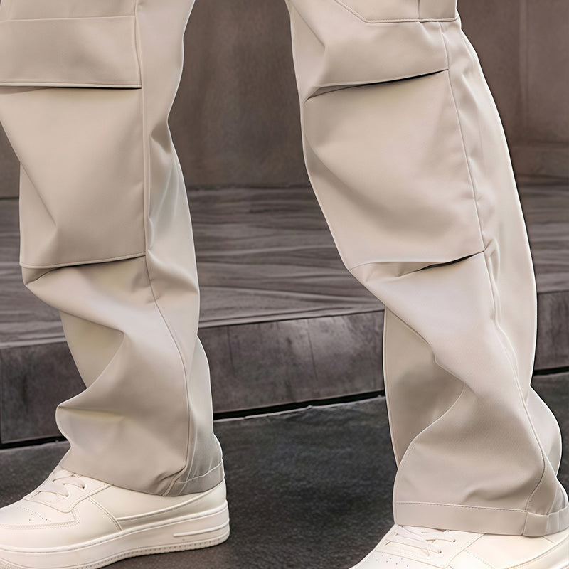 ⏳Liquidation totale⏳Pantalon cargo droit à multiples poches pour homme